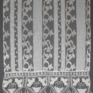 κουρτίνα 014 (90cm x 130cm) λευκό με τιράντα