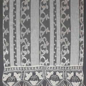 κουρτίνα 014 (270cm x 320cm) λευκό με τιράντα