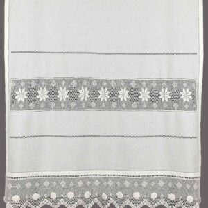 κουρτίνα 018 (140cm x 260cm) λευκό με τούνελ