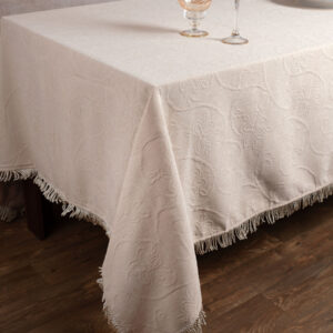 Σενίλ τραπεζομάντηλο 055 (200cm x 240cm) ivory
