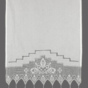 κουρτίνα 075 (90cm x 130cm) λευκό με τούνελ