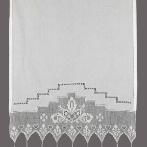 κουρτίνα 075 (50cm x 100cm) λευκό με τούνελ