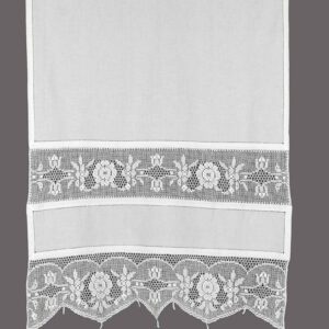 κουρτίνα 097 (140cm x 260cm) λευκό με τούνελ