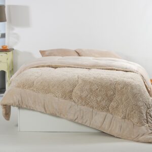 Κουβερτοπάπλωμα pv plush (240cm x 260cm) cream