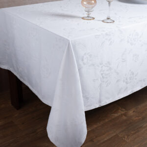 Ζακάρ τραπεζομάντηλο 10190 (140cm x 140cm) λευκό