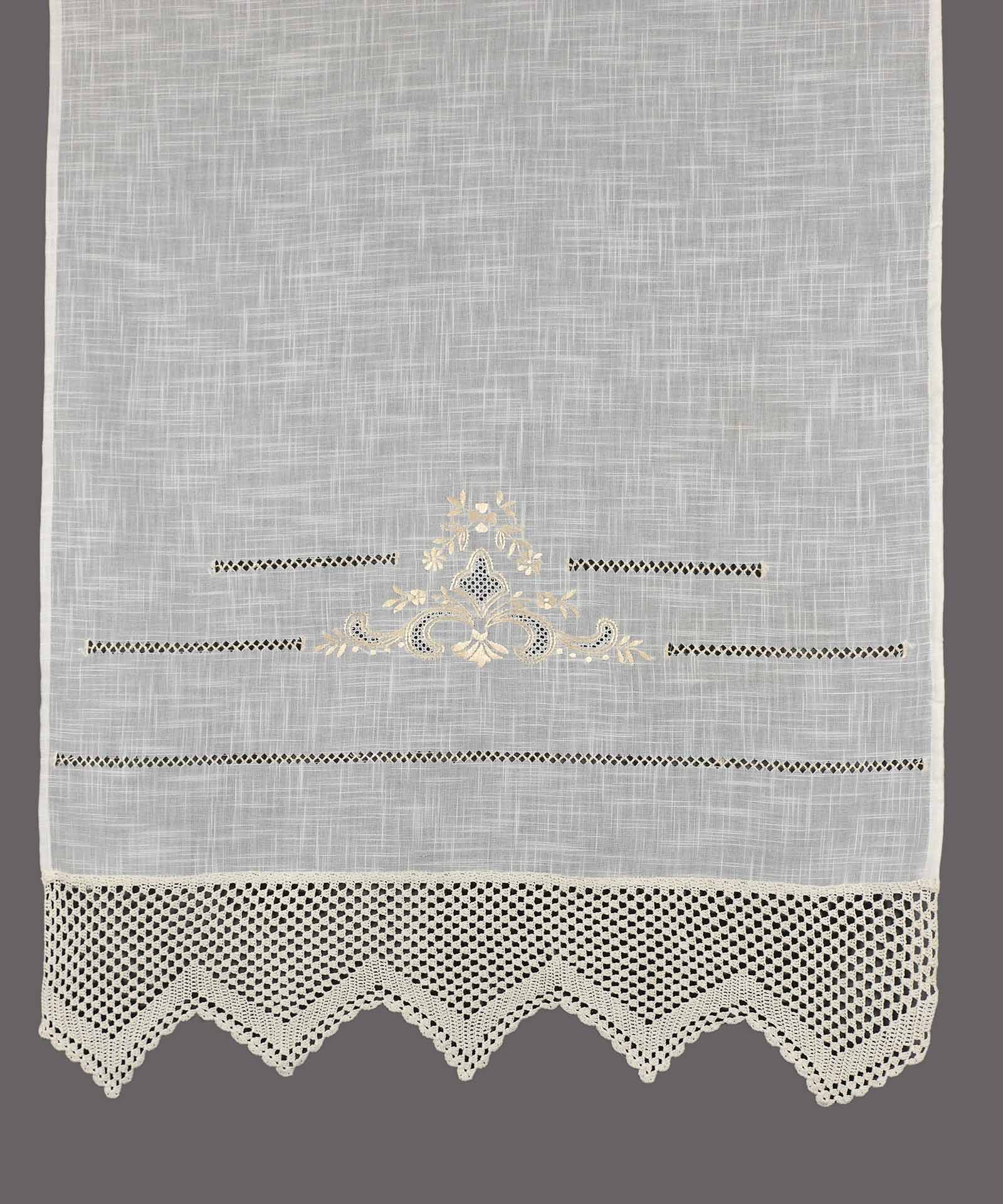 κουρτίνα 1714 (140cm x 260cm) λευκό με τούνελ