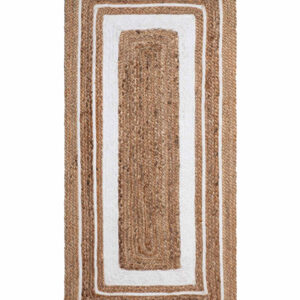Χαλί γιούτα 1725 (60cm x 130cm) natural/white