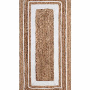 Χαλί γιούτα 1781 (120cm x 180cm) natural/white