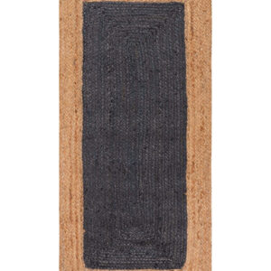 Χαλί γιούτα 1746 (60cm x 130cm) natural/dark grey