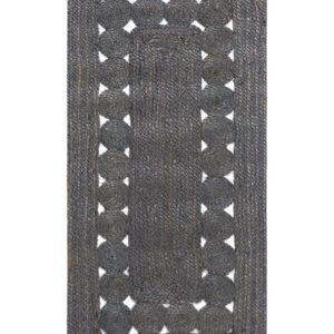 Χαλί γιούτα 1767 (70cm x 160cm) dark grey