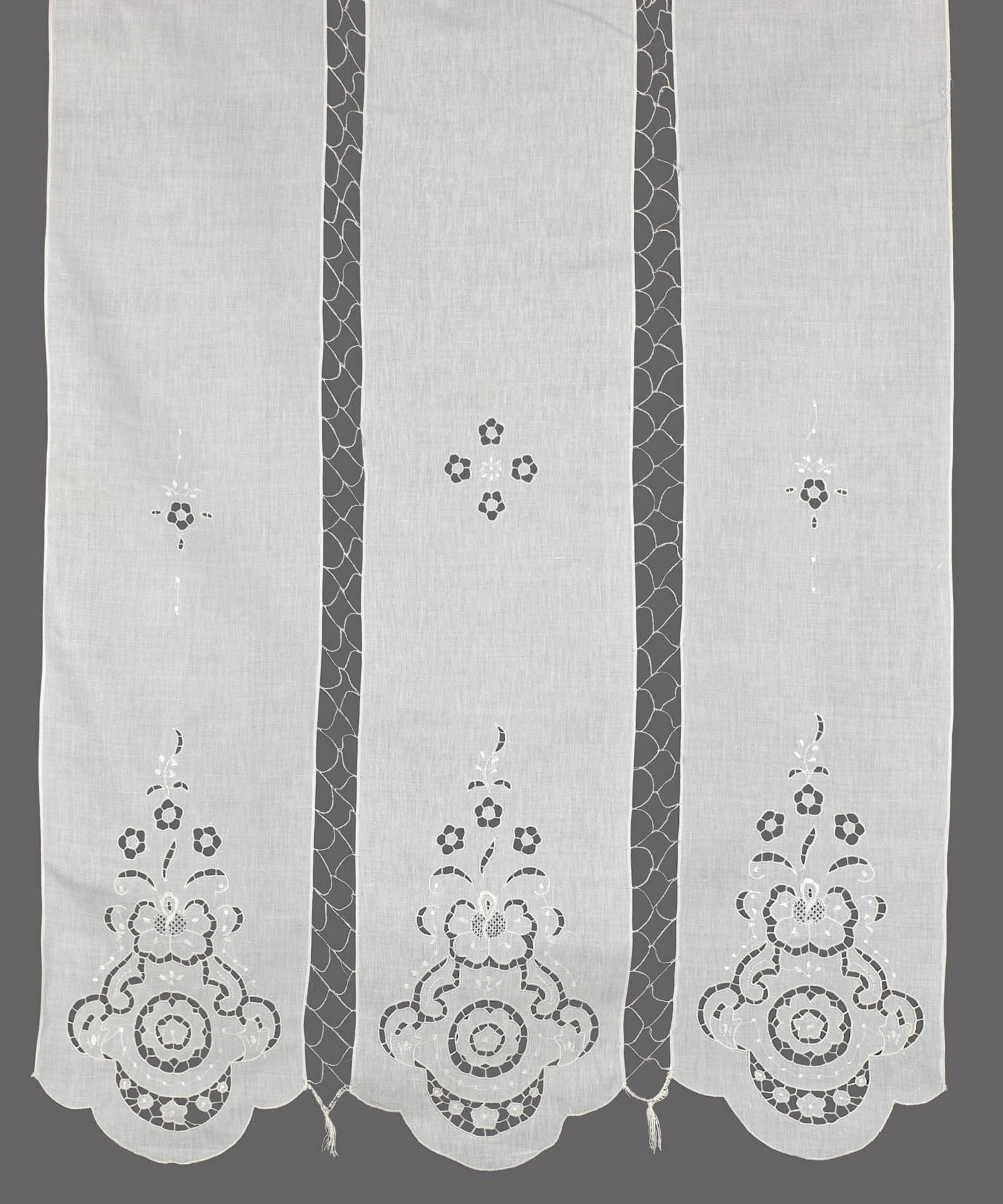 κουρτίνα 177 (140cm x 260cm) λευκή με τούνελ