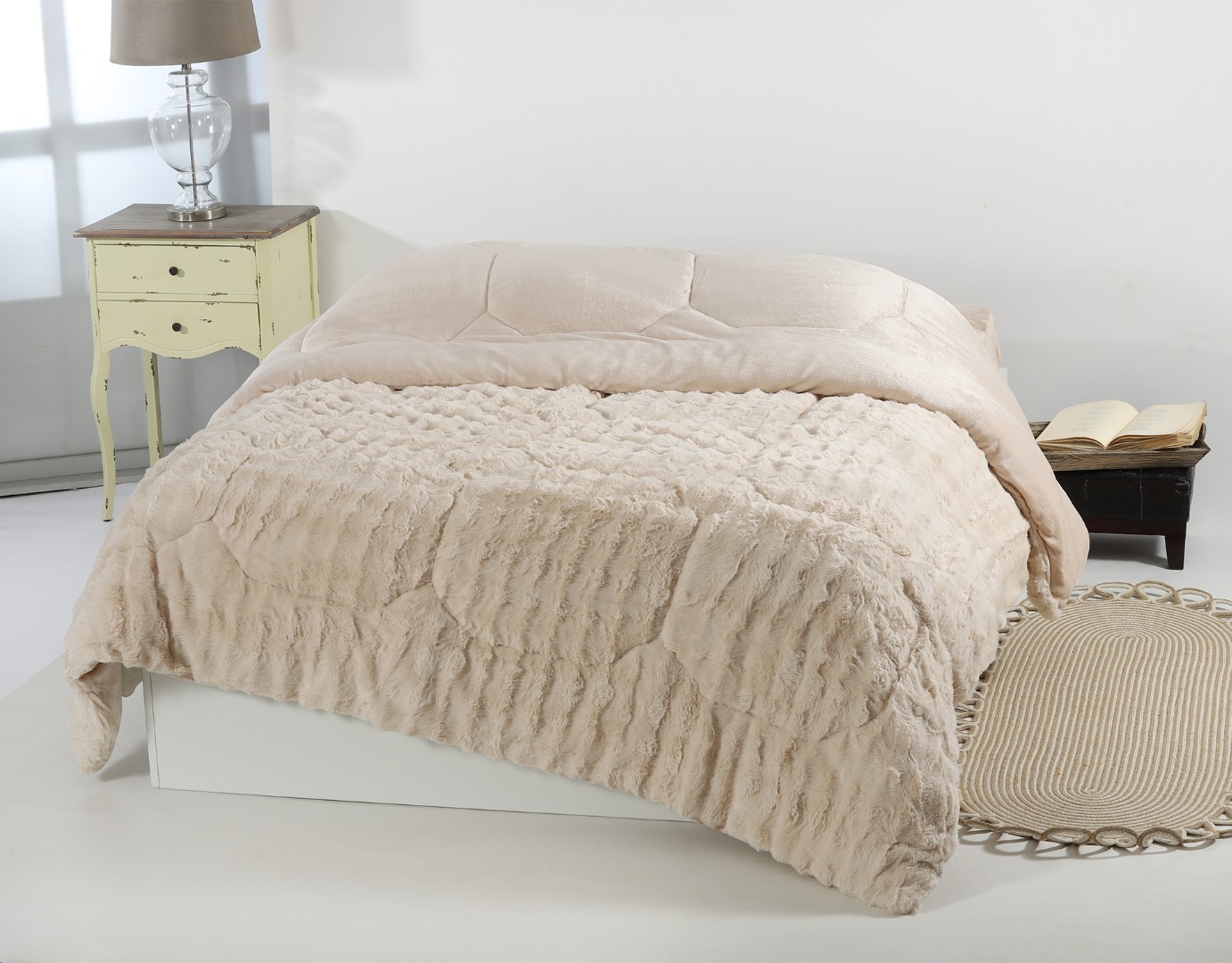 Κουβερτοπάπλωμα burble (240cm x 260cm) cream