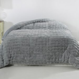 Κουβερτοπάπλωμα burble (240cm x 260cm) γκρί