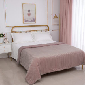 Κουβέρτα με sherpa kotle (220cm x 240cm) syklamen