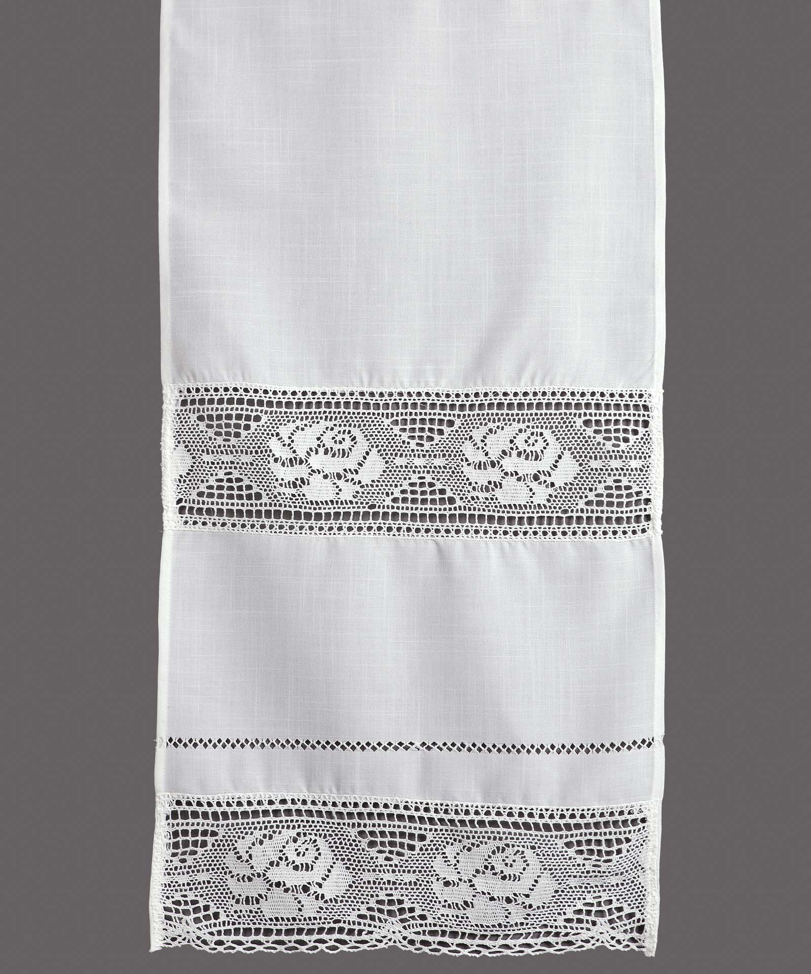κουρτίνα 343 (160cm x 260cm) λευκό με τούνελ