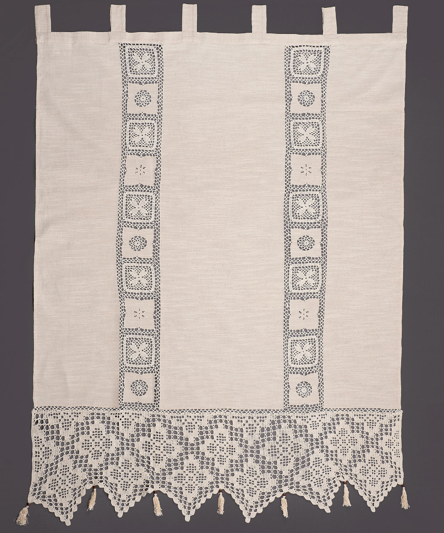 κουρτίνα 426 (200cm x 270cm) ecru με τιράντες