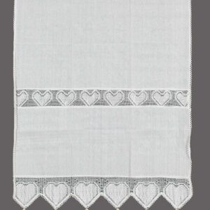 κουρτίνα 432 (160cm x 160cm) λευκή με τούνελ