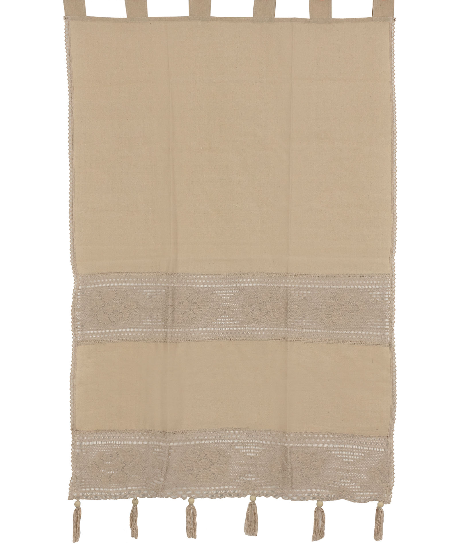 κουρτίνα 450 (150cm x 260cm) ecru με τιράντες