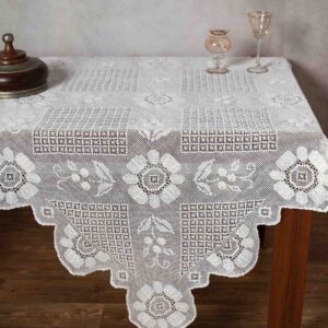 Μερσεριζέ πλεκτό τραπεζοκαρέ 4567 (140cm x 140cm) μπέζ