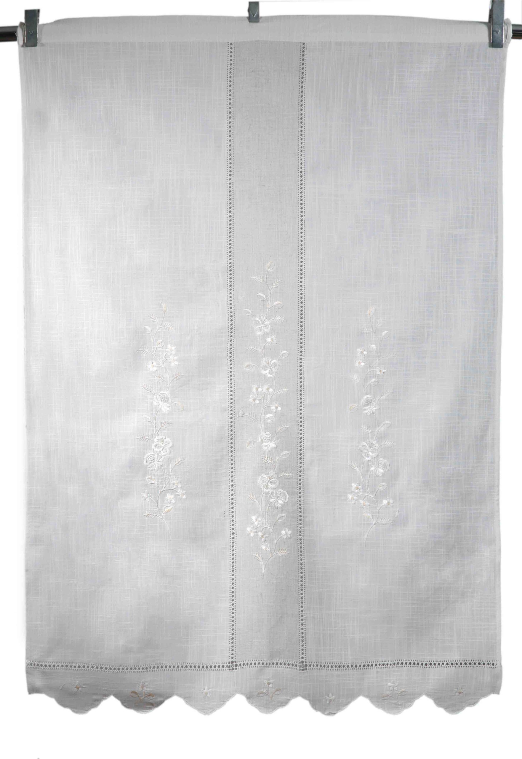 κουρτίνα 466 (90cm x 130cm) ivory/άμμου με τούνελ