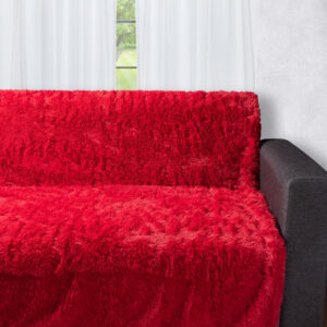 Διακοσμητικό μαλλιαρό ριχτάρι 5336 (145cm x 195cm) κόκκινο