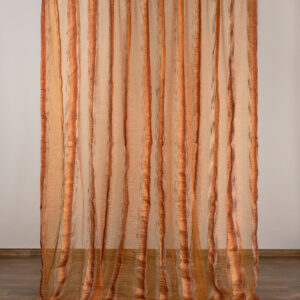 Κουρτίνα 6103 (280cm x 300cm) με τρέσα καφέ