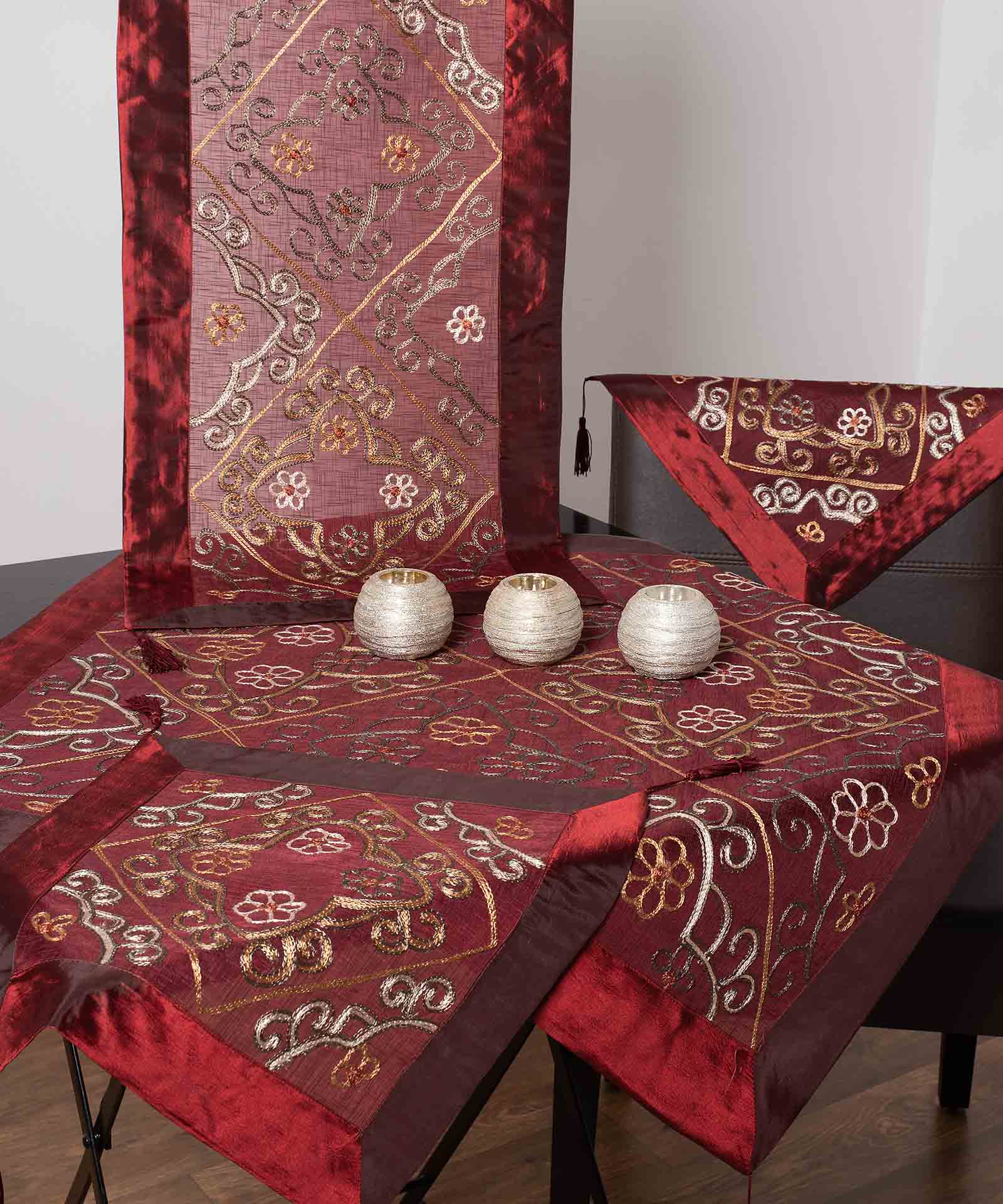 Σετ 7 τεμαχίων ( (90cm x 90cm 40cm x 110cm 2x60cm x 60cm 2x 40cm x 40cm 140cm x 140cm) 6110 κόκκινο
