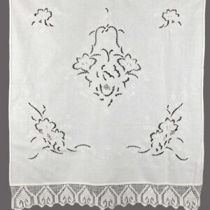 κουρτίνα 662 (120cm x 150cm) λευκό με τούνελ