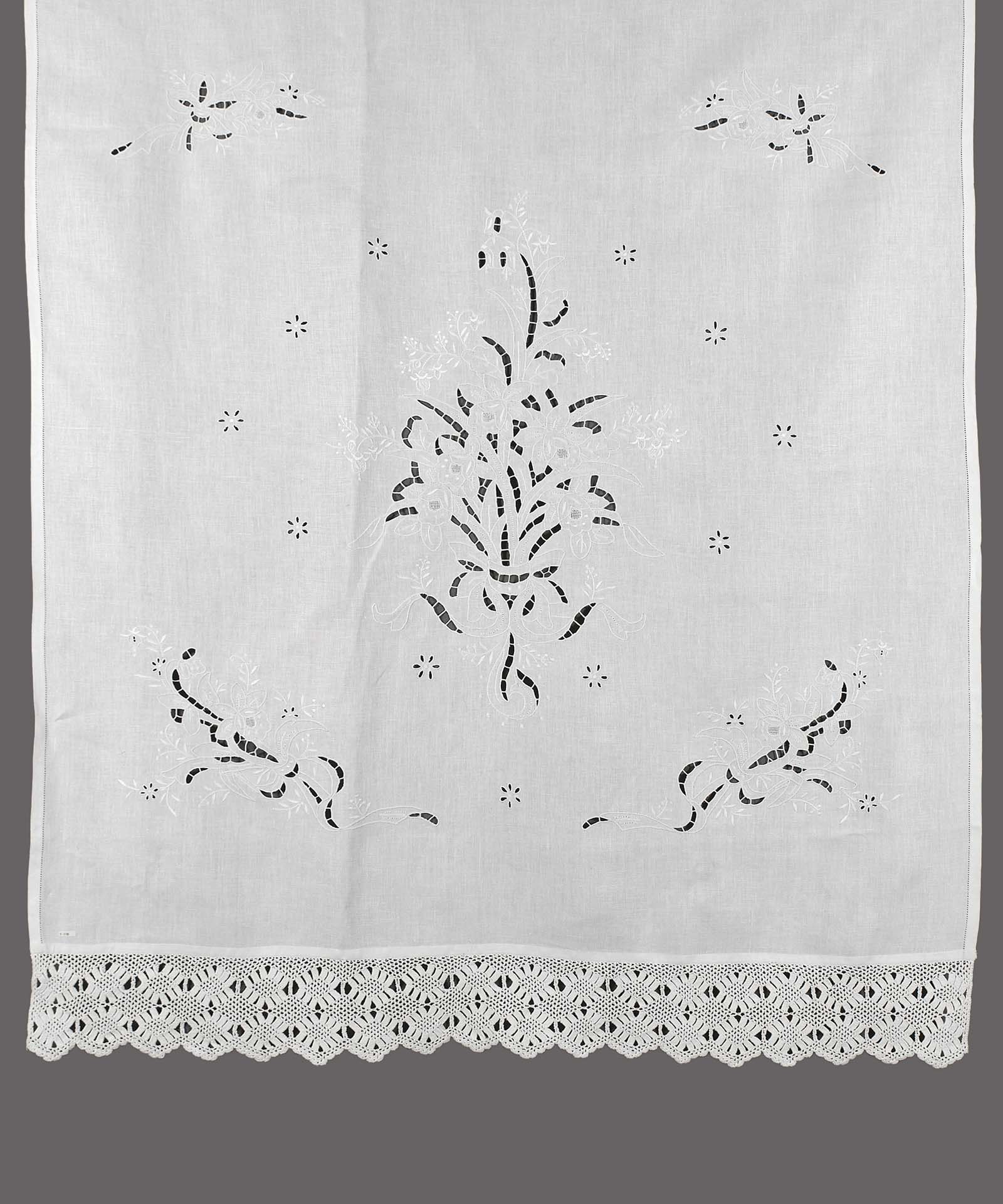 κουρτίνα 664 (120cm x 250cm) λευκό με τούνελ