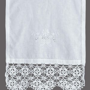 κουρτίνα 6748 (70cm x 120cm) λευκό με τούνελ
