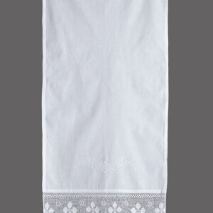 κουρτίνα 6752 (200cm x 50cm) λευκό με τούνελ