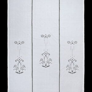 κουρτίνα 723 (210cm x 300cm) λευκή με τούνελ