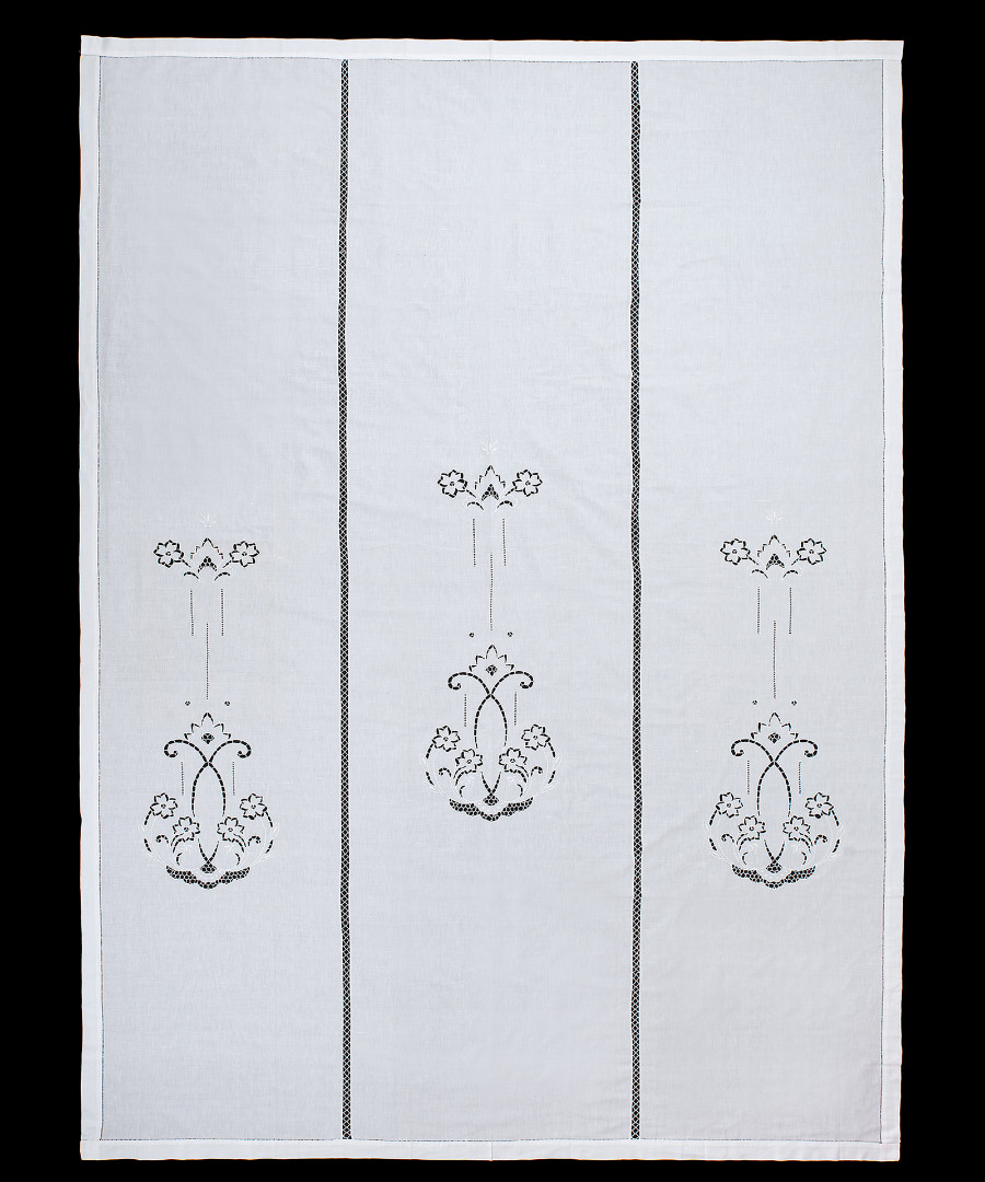 κουρτίνα 723 (210cm x 300cm) λευκή με τούνελ