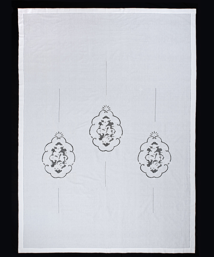 κουρτίνα 727 (210cm x 300cm) λευκή με τούνελ