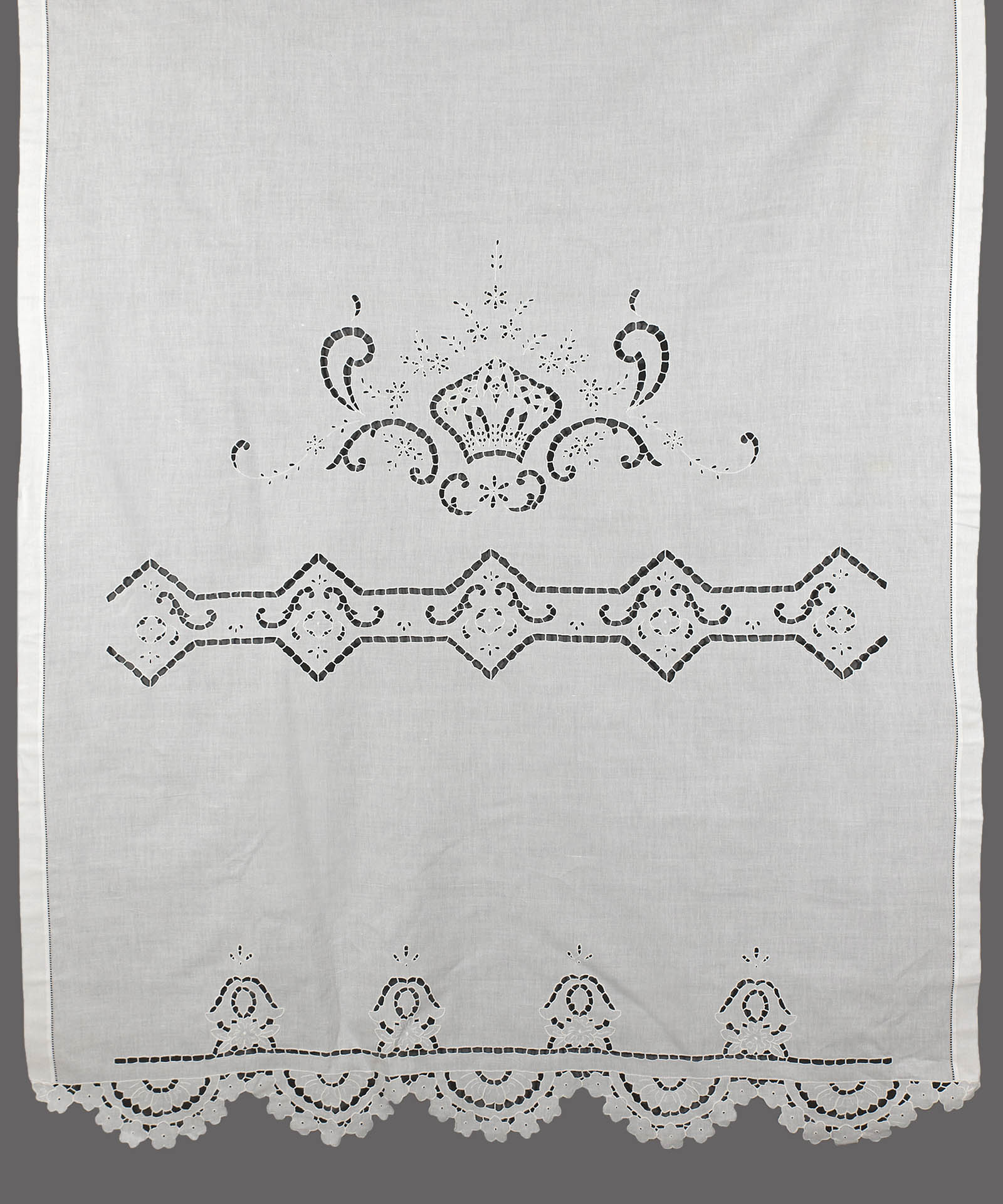 κουρτίνα 793 (140cm x 260cm) λευκό με τούνελ