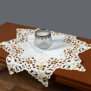 χριστουγεννιάτικο καρέ (90cm x 90cm) 8213 star ivory