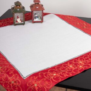 χριστουγεννιάτικο τραπεζομάντηλο (160cm x 320cm) 9016 κόκκινο