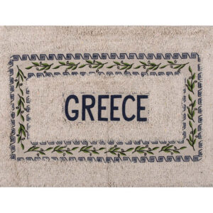Πατάκι ελιά Greece (40cm x 60cm) μπλέ