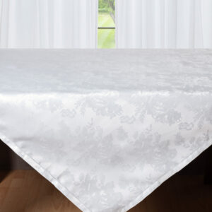 Ζακάρ τραπεζοκαρέ HLS010 (140cm x 140cm) λευκό