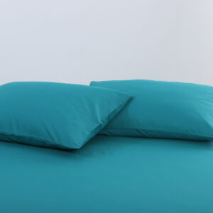 Βαμβακερό σετ μαξιλαροθήκες essentials (52cm x 72cm ) teal blue