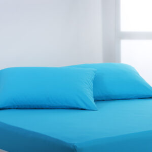 Βαμβακερό σετ μαξιλαροθήκες essentials (52cm x 72cm ) river blue