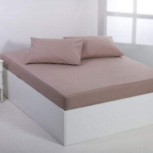 Βαμβακερό σεντόνι essentials (105cm x 200cm + 35cm) mashroom