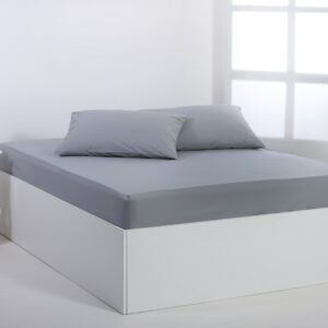 Βαμβακερό σεντόνι essentials (105cm x 200cm + 35cm) quarry