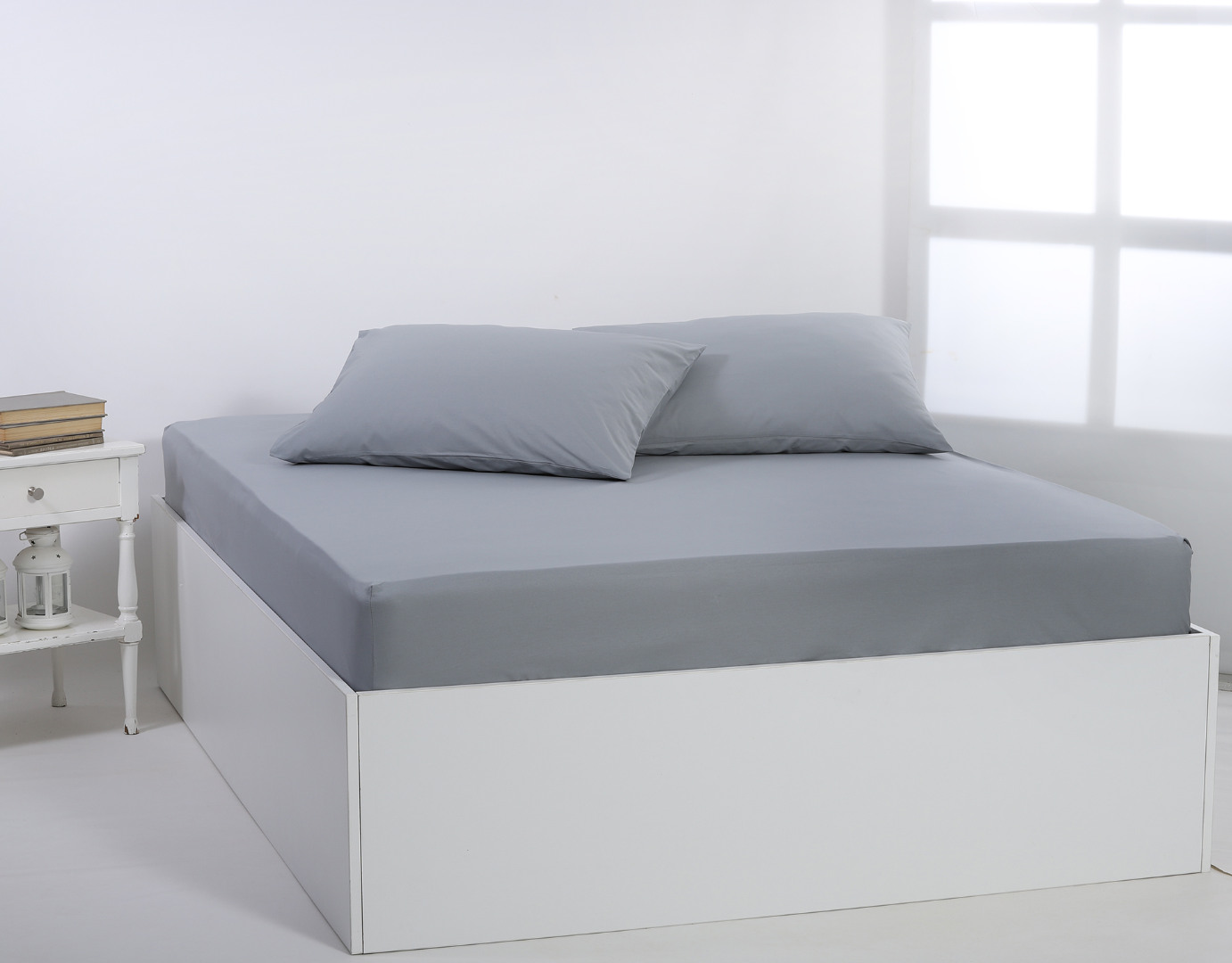 Βαμβακερό σεντόνι essentials (245cm x 267cm) quarry