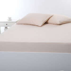 Σεντόνι με λάστιχο jersey (180cm x 200cm + 35cm) light beige
