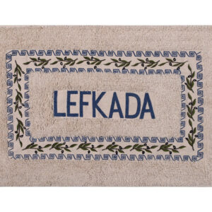 Πατάκι ελιά Λευκάδα (50cm x 80cm) μπλέ