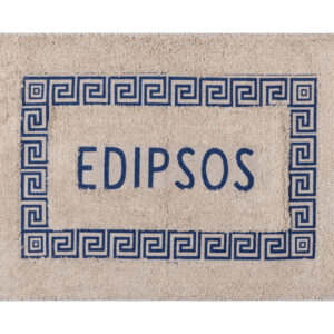 Πατάκι μαίανδρος Αιδηψός (40cm x 60cm) μπλέ