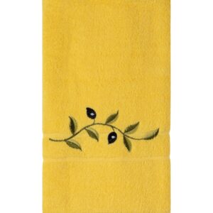 Πετσέτα Προσώπου ( 50cm x 100cm ) Κίτρινο με κλαδί