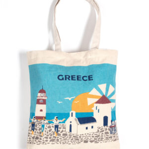 Τσάντα καραβόπανο (40cm x 40cm x 10cm) canvas 1 GREECE