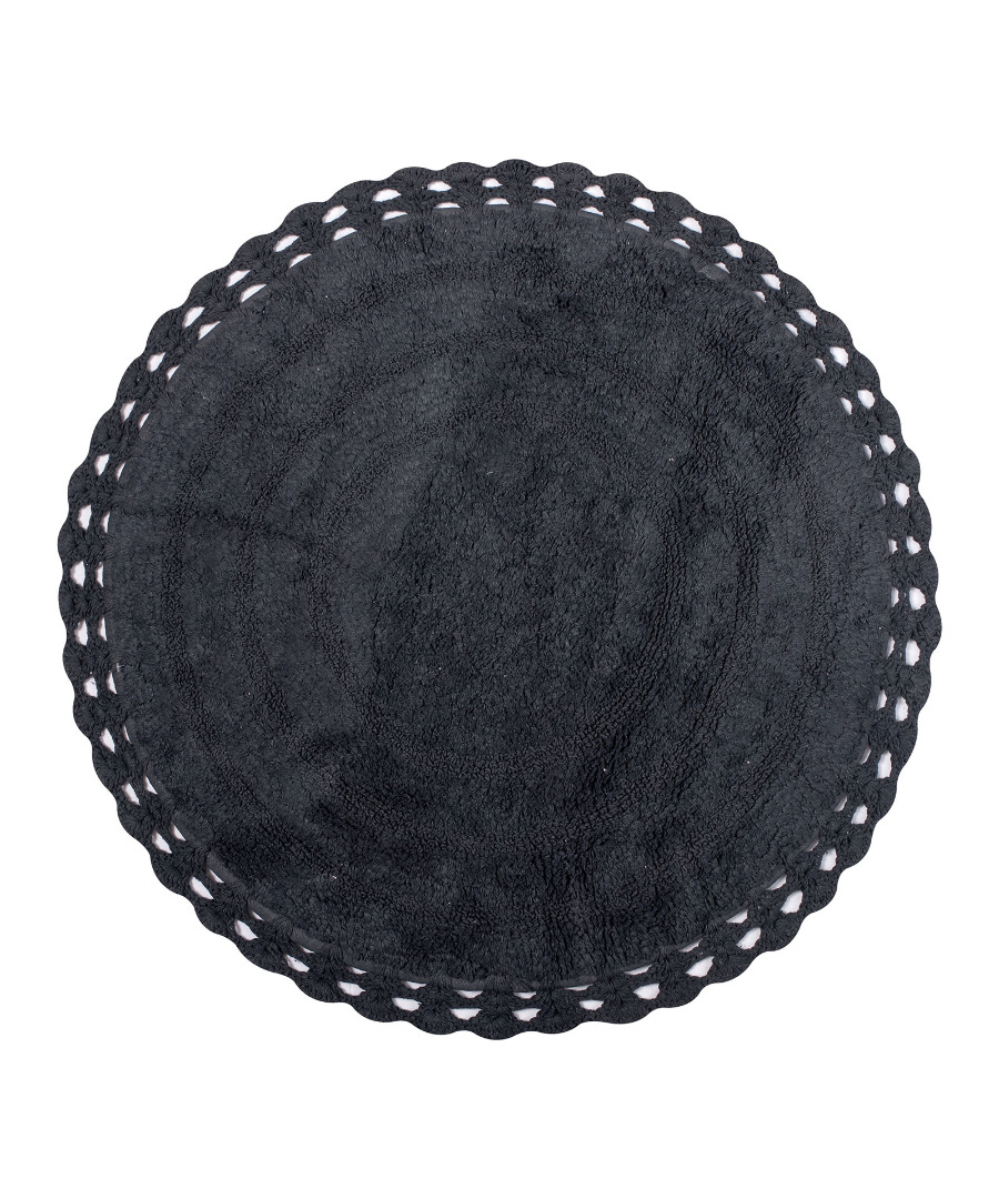 Πατάκι στρογγυλό ( 70cm ) ανθρακί